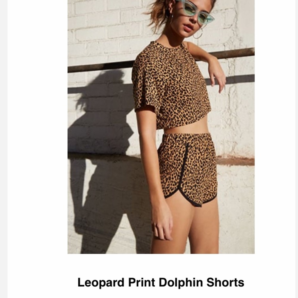 ‼️SOLD‼️Forever 21 Leopard Print Dolphin Shorts